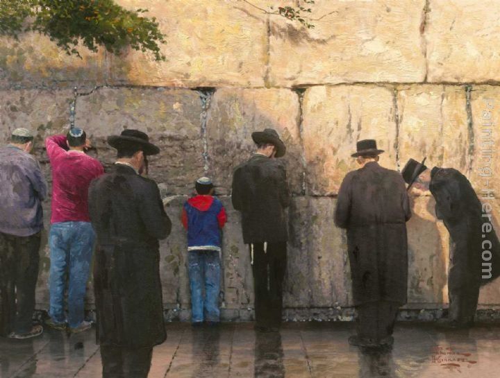 Thomas Kinkade The Wailing Wall Jerusalem